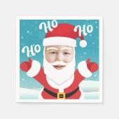 カスタムパーソナライズされたChristmasの追加 スタンダードカクテルナプキン (正面)