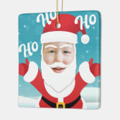 カスタムパーソナライズされたChristmasの追加 セラミックオーナメント (左)