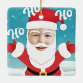 カスタムパーソナライズされたChristmasの追加 セラミックオーナメント (裏面)