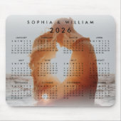 カスタムパーソナライズされたFamily Photo 2022カレンダー マウスパッド (正面)