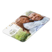 カスタムパーソナライズされたFamily Photo 2024カレンダー マグネット (左側)