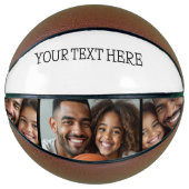 カスタムパーソナライズされたInstagramフォト文字 バスケットボール (正面)