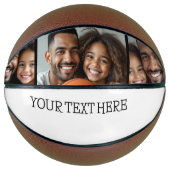 カスタムパーソナライズされたInstagramフォト文字 バスケットボール (正面)