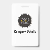 カスタムパーソナライズされたOfficeイベントIDバッジ バッジ (裏面)