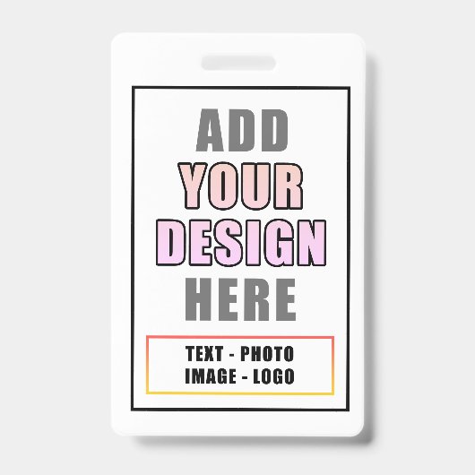 カスタムパーソナライズされたOfficeイベントIDバッジ バッジ (表面)