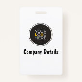 カスタムパーソナライズされたOfficeイベントIDバッジ バッジ (裏面)