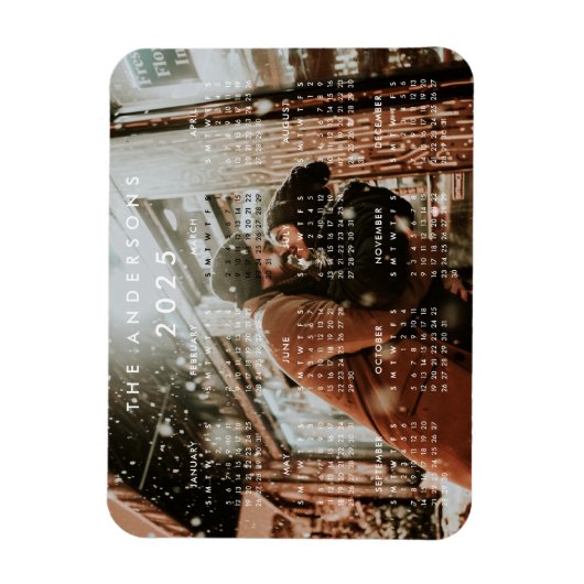 カスタムパーソナライズされたPhoto 2023カレンダー マグネット (縦)