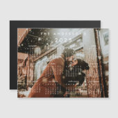 カスタムパーソナライズされたPhoto 2025カレンダー磁石 (正面/裏面)