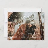 カスタムパーソナライズされたPhoto 2025カレンダー マグネット招待状 (正面)