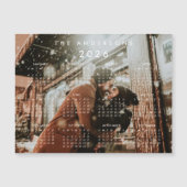 カスタムパーソナライズされたPhoto 2026カレンダー磁石 (正面)