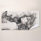 カスタムパーソナライズされたPhoto Add Your Own Photo Bath バスタオル (バスタオル)