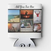 カスタムパーソナライズされたPhoto Collage Stubbyホルダー 缶クーラー (正面)