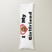 カスタムパーソナライズされたPhoto I love My Girol ボディピロー (正面縦)