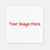 カスタムパーソナライズされたPhoto selfie 4Kat Paper Napkin スタンダードカクテルナプキン (正面)