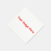 カスタムパーソナライズされたPhoto selfie 4Kat Paper Napkin スタンダードカクテルナプキン (角)