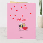 カスタムパーソナライズされたPhoto Valentines Day Card カード (裏面)