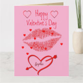 カスタムパーソナライズされたPhoto Valentines Day Card カード (正面)