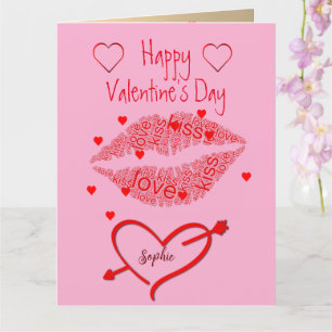 カスタムパーソナライズされたPhoto Valentines Day Card カード