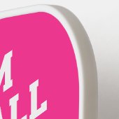 カスタムパーソナライズされたPICKLEBALL PAADDLE - PINK ピックルボールラケット (左詳細)