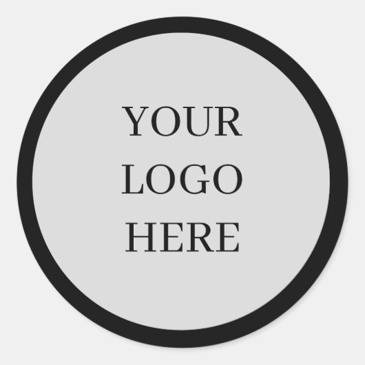 カスタムパーソナライズされたRound Business Logoスタンプ ラウンドシール (正面)