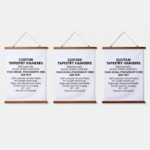 カスタムパーソナライズされたTAPESTRYハンガー26"x36" (x3) 吊り下げ型タペストリー (トリプル)