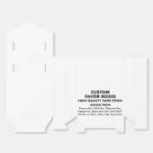 カスタムパーソナライズされたTent Favor Boxes, White Ribbon フェイバーボックス (見開き)