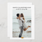 カスタムパーソナライズされたValentine's Dayフォトカード シーズンカード (正面/裏面)