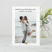 カスタムパーソナライズされたValentine's Dayフォトカード シーズンカード (スタンド正面)