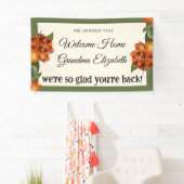 カスタムパーソナライズされたWelcome Home Sign 横断幕 (インサイチュ)