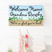 カスタムパーソナライズされたWelcome Home Sign 横断幕 (インサイチュ)
