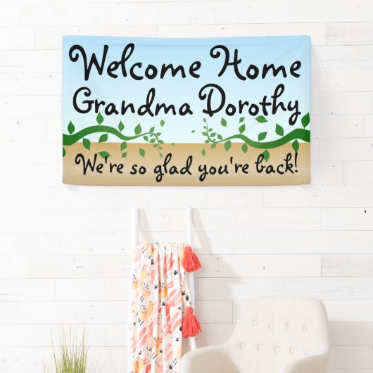 カスタムパーソナライズされたWelcome Home Sign 横断幕 (インサイチュ)