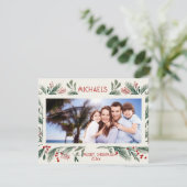 カスタムパーソナライズされたX-mas写真 シーズンカード (スタンド正面)