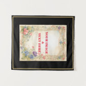 カスタムパーソナライズされたYour Ownヴィンテージ写真&文字 タペストリー (正面(横))