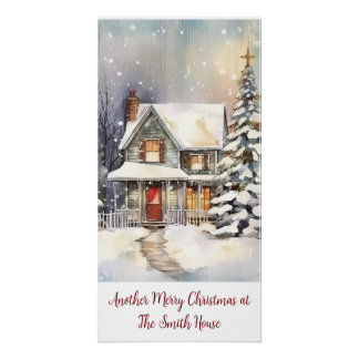 カスタムパーソナライズされたYour own文字Image Holiday ポスター