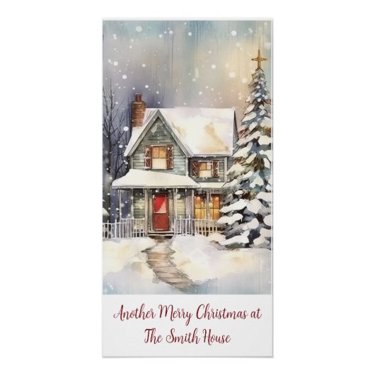 カスタムパーソナライズされたYour own文字Image Holiday ポスター (正面)