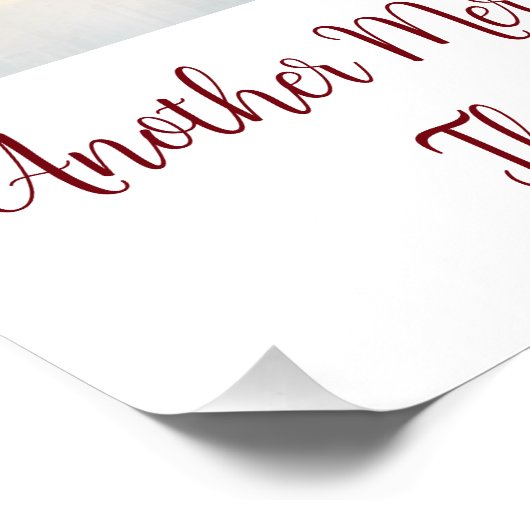 カスタムパーソナライズされたYour own文字Image Holiday ポスター (コーナー)