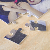 カスタムパーソナライズされたYour Own Photo & 文字ジグソーP ジグソーパズル (側面)