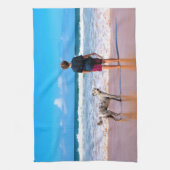 カスタムパーソナライズされたYour Pet Photoキッチンタオル キッチンタオル (縦)