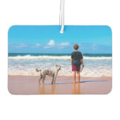 カスタムパーソナライズされたYour Pet Photo Air Freshener カーエアーフレッシュナー (裏面)
