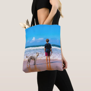 カスタムパーソナライズされたYour Pet Photo Tote Bag トートバッグ
