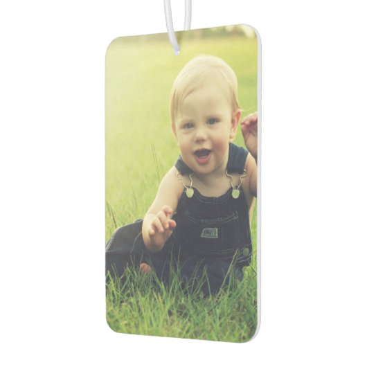 カスタムパーソナライズされたYour Photo Car カーエアーフレッシュナー (左)