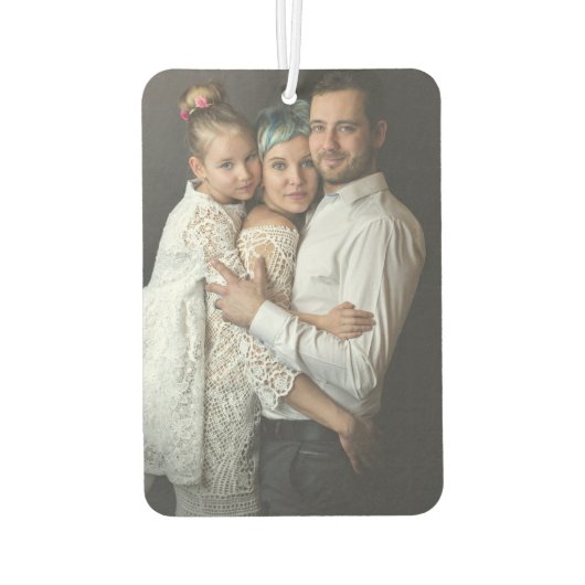 カスタムパーソナライズされたYour Photo Car カーエアーフレッシュナー (裏面)