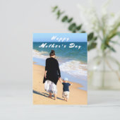 カスタムパーソナライズされたYour Photo Mother's Day Card シーズンポストカード (スタンド正面)