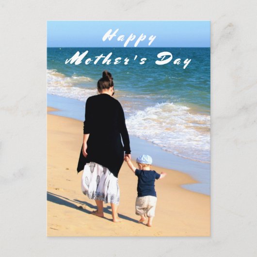 カスタムパーソナライズされたYour Photo Mother's Day Card シーズンポストカード (正面)