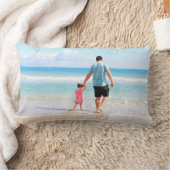 カスタムパーソナライズされたYour Photo Pillow ランバークッション (ブランケット)
