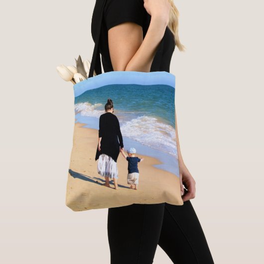 カスタムパーソナライズされたYour Photo Tote Bag トートバッグ (クローズアップ)