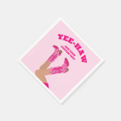 カスタムパーソナライズカウガールブーツ スタンダードカクテルナプキン (角)