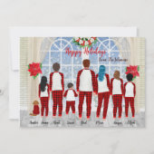 カスタムパーソナライズポートレートクリスマスカード 招待状 (正面)