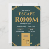 カスタムパーソナライズ脱出ゲーム招待状 招待状 (正面)