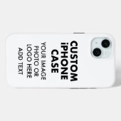 カスタムパーソナライズiPHONE 15 PLUSタフケース Case-Mate iPhoneケース (裏面 (横))